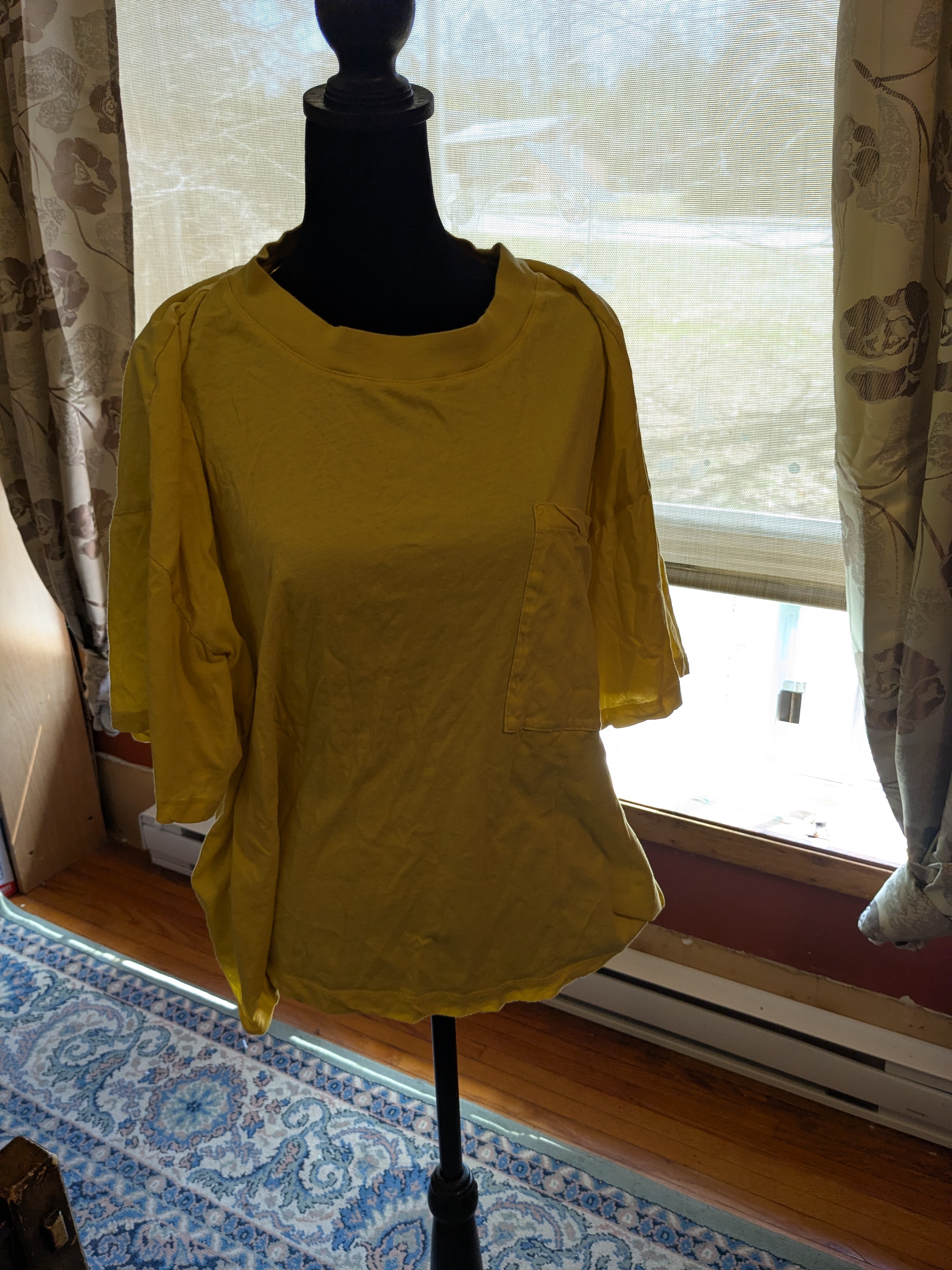 Joe Fresh Yellow Short Sleeve Pocket Tee